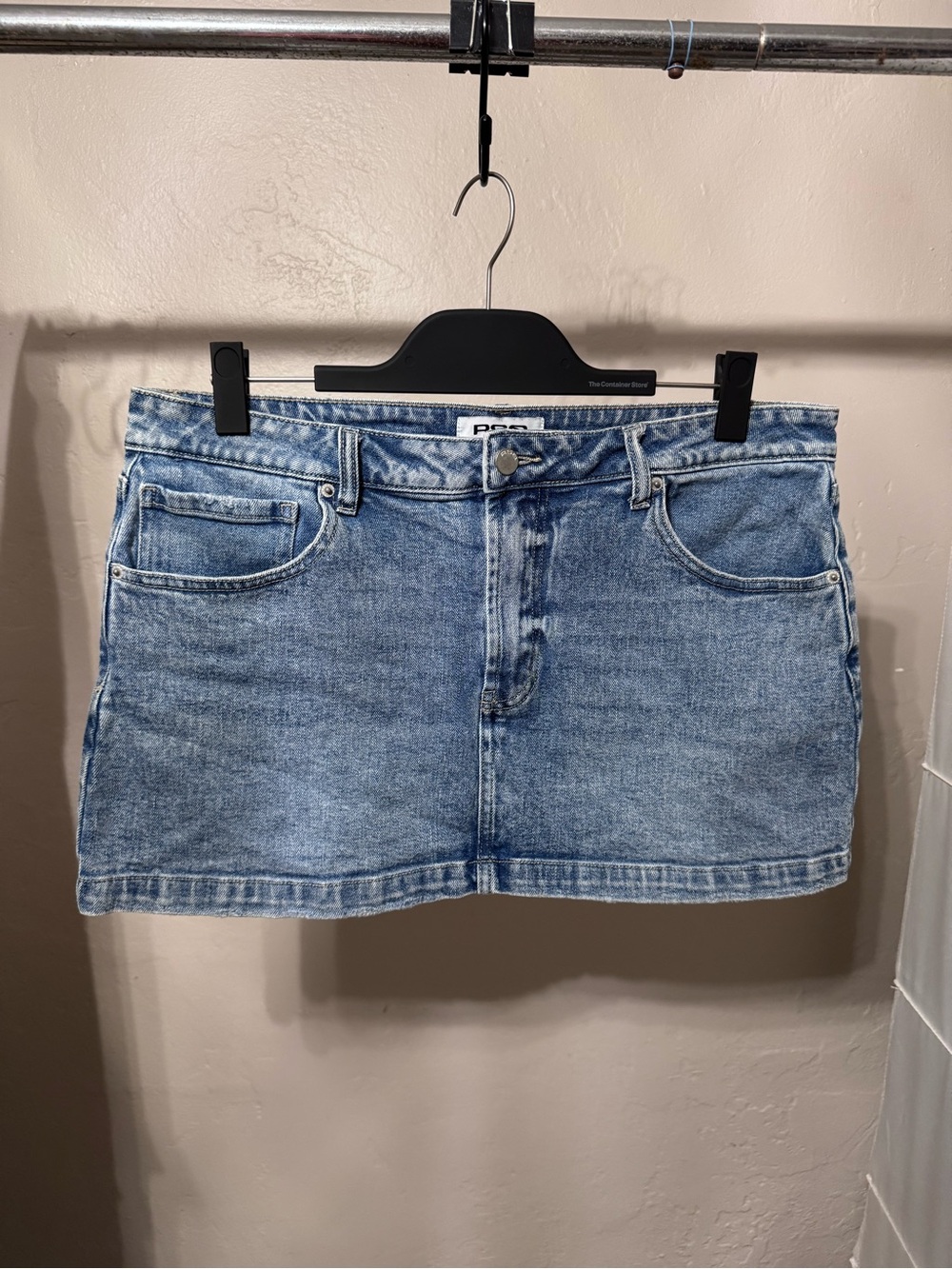 RSQ Light Blue Denim Mini Skirt